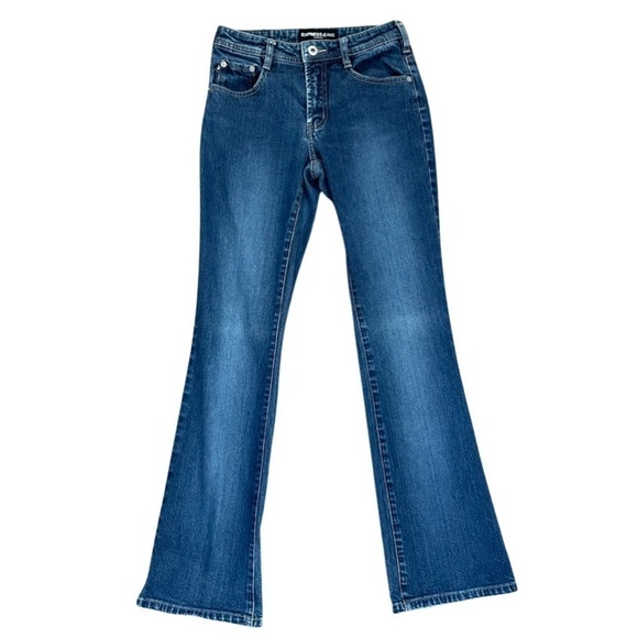 EXPRESS Flare Bootcut Jeans Stretch Blue Women’s Size 1/2 RN#54867. - Picture 16 of 16